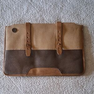 Elegant Two-Tone Men's Laptop Bag